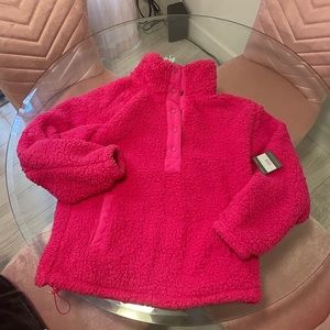 Women's Fireside Plush Fleece Snap Funnel-Neck